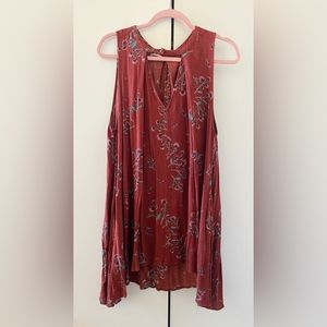 Free People Tree Swing Sleeveless Tunic Mini Dress Russet
Size Medium